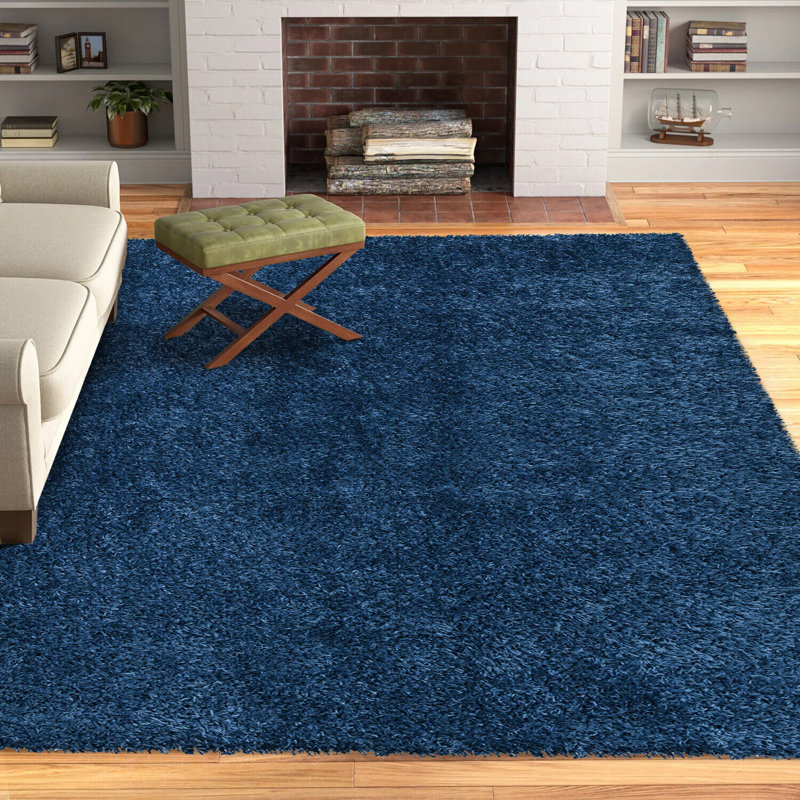 Spandrel Solid Colour Shag Indoor / Outdoor Area Rug, Rectangle 80 x 150cm