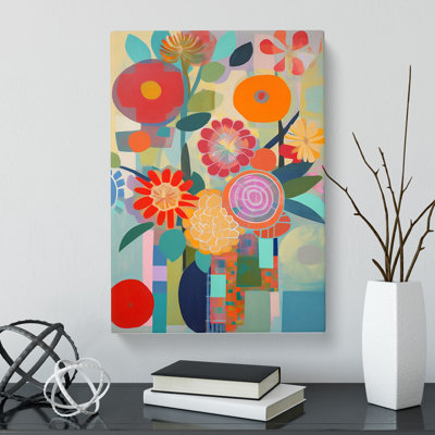 Weissman Flowers Retro Vol.1 - Wrapped Canvas
