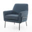 Fauteuil d'appoint rembourré avec accoudoirs