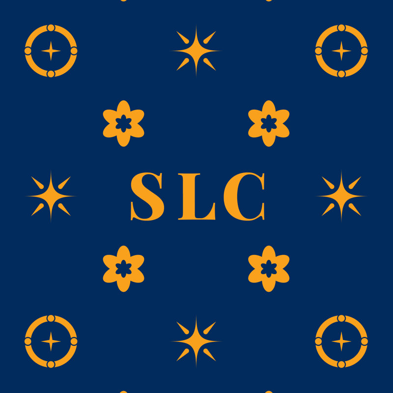 Coussin en coton Salt Lake City, Salt Lake City or / bleu marine, H 14 po x l 14 po
