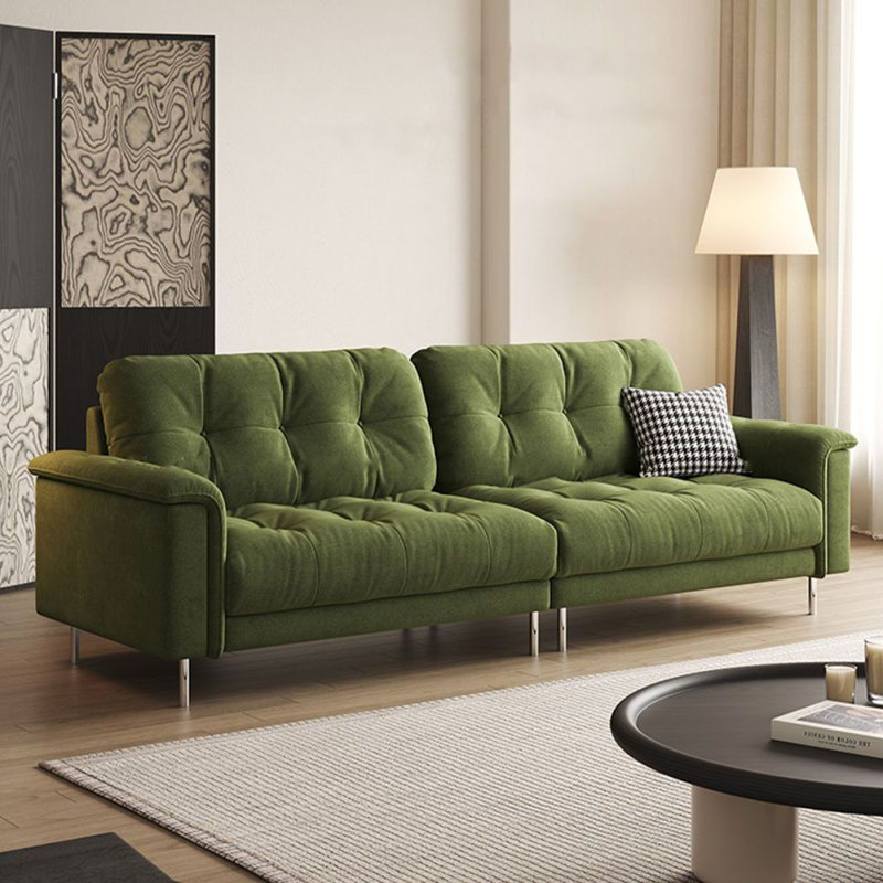 Green Polyester Modular Sofa, Green