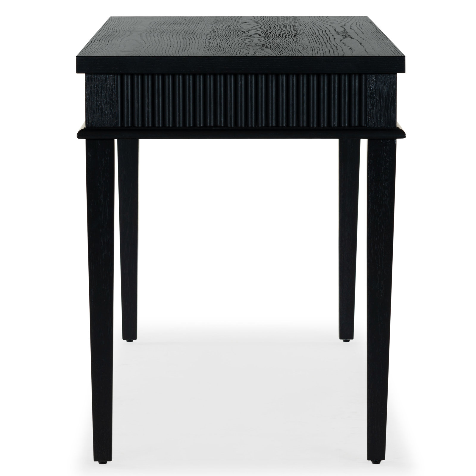 Haden 1 Drawer Reeded Desk, Black