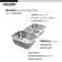 Houzer 40 in Stainless Undermount Triple Bowl Kitchen Sink with Strainers, Grids - MGT-4120-C