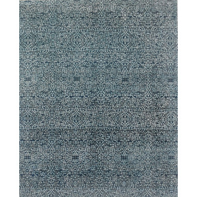 Contemporary One-of-a-Kind Rectangle 8'2" x 10'1" Hand Knotted Area Rug