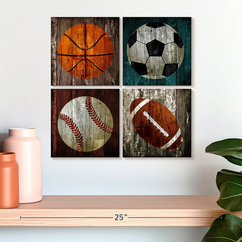 Sports de balle en bois Sireci, H 18 po x l 18 po