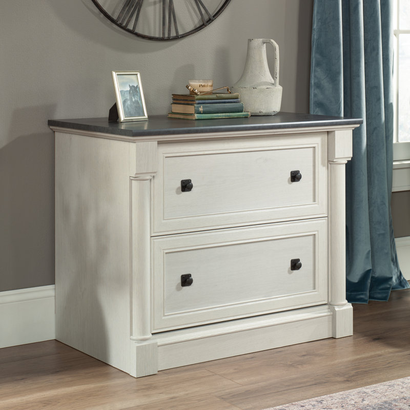 Armetha 36.811'' Wide 2 -Drawer File Cabinet, Glacier Oak