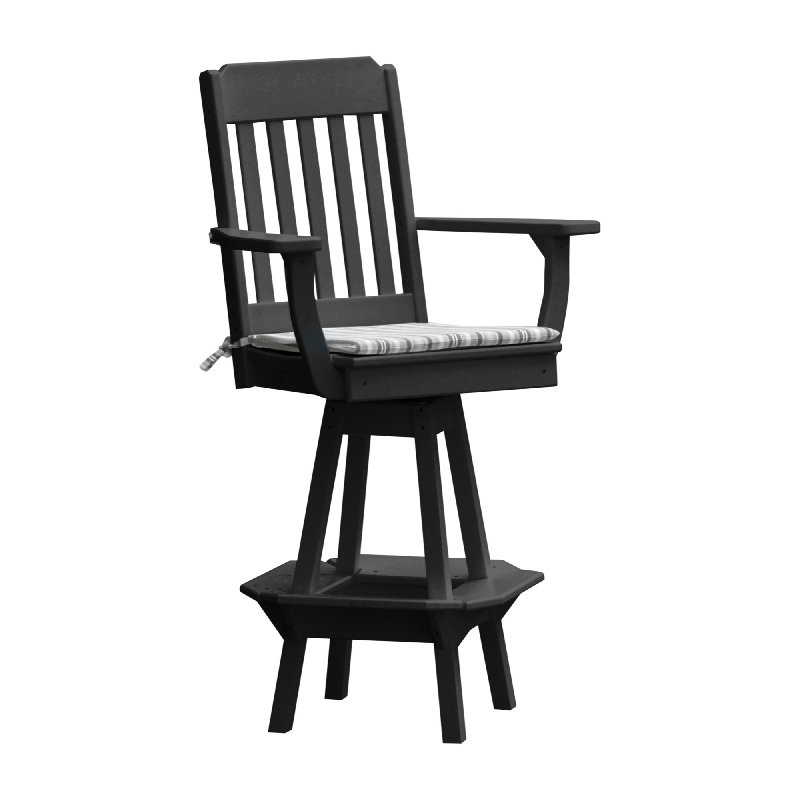 Chaise de bar Keystone Amish Co., Black