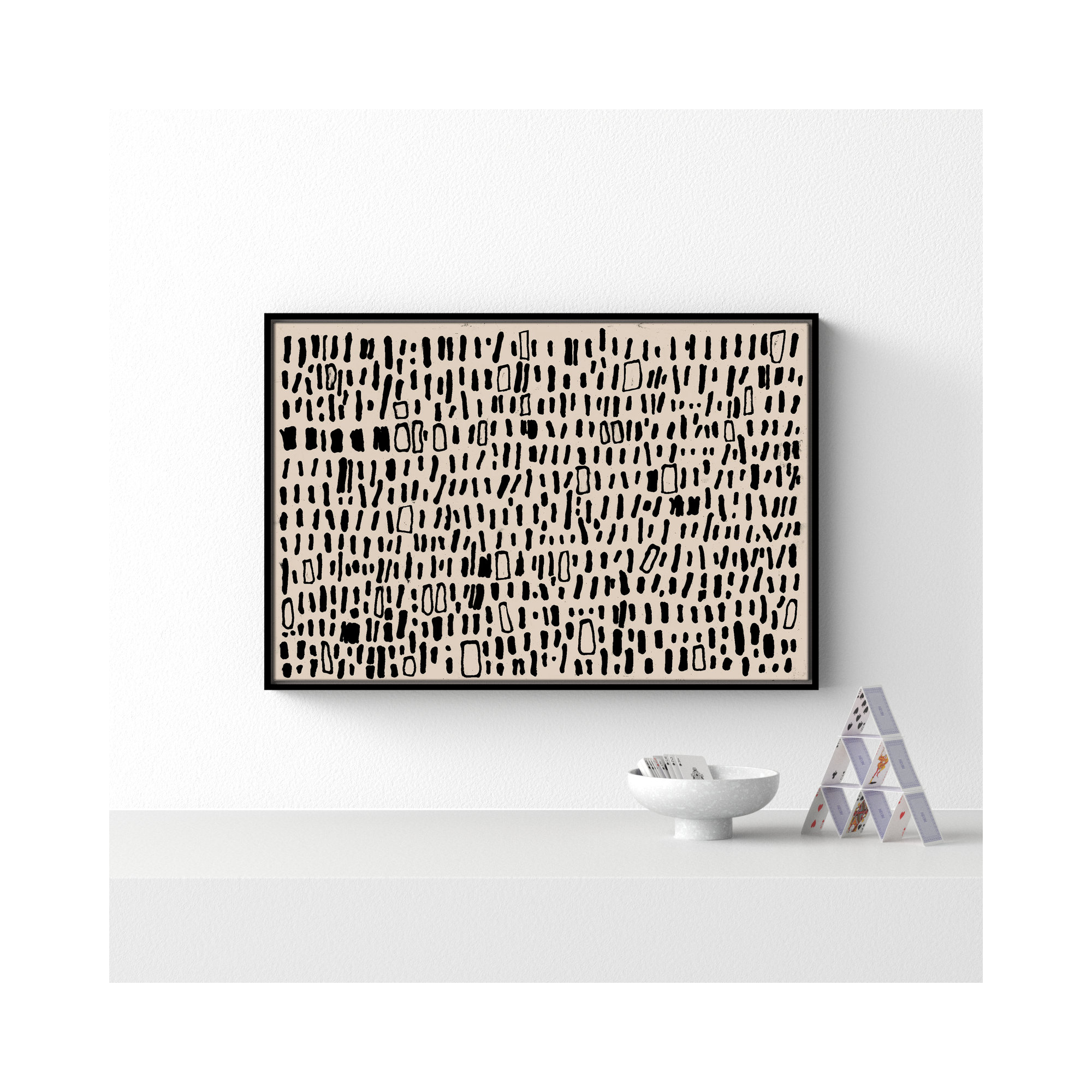 Timber Solid Wood Rectangle Acrylic Painting Print , 25.5" H x 37.5" W, Black