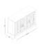 Buffet Eleana de 45,7 po de largeur-1312146719