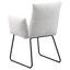 Donica Light Drey Upholstered Dining Arm Chair(Only Dining Chairs)