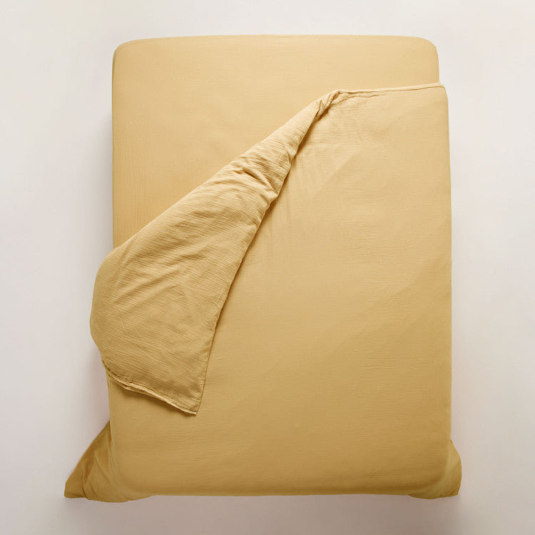 Solid Colour Duvet Cover, Emperor, Golden Yellow
