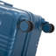 20 po / 24 po / 28 po 3 pièces / ensemble en valise à roulettes ABS, valise de cabine, couleur assortie, serrure à combinaison TSA (bleu foncé)