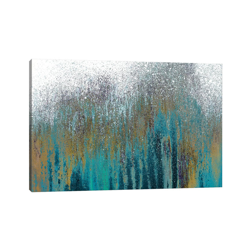 Teal Woods by Roberto Gonzalez - Wrapped Canvas Painting, 152.5 cm H x 101.5 cm W