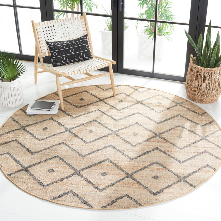Hawes Hand Loomed Jute, Cotton Geometric Rug