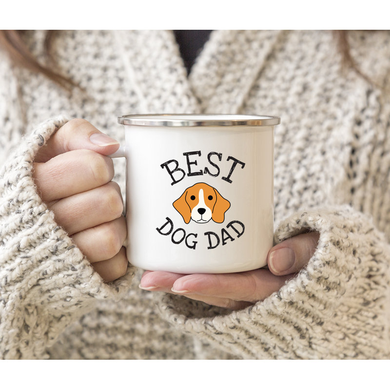 Grande tasse à café « Best Dog Dad », Beagle