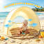 Tente pour bébé Baby Beach, abri de soleil portatif pour enfant UPF50 +, 57 x 57 x 43 po