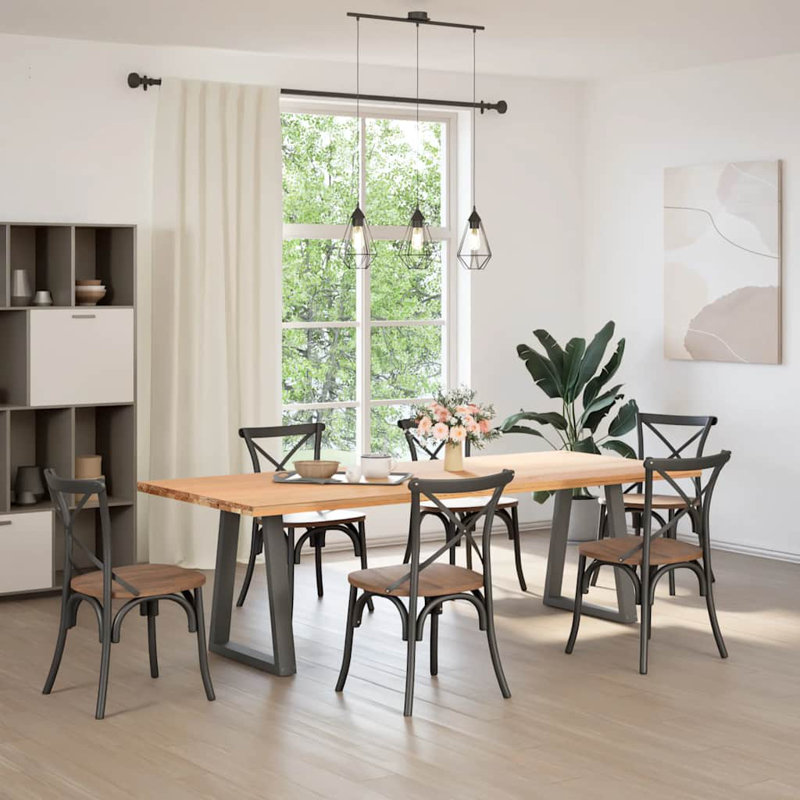 Auvil Table Leg, Anthracite, 73.3cm H x 50cm W x 8cm D