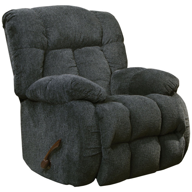 Chattooga Upholstered Recliner, Gray Chenille