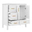 Meuble-lavabo 36 po avec lavabo, meuble-lavabo simple autoportant avec 2 portes et 4 tiroirs à fermeture en douceur-1614978733