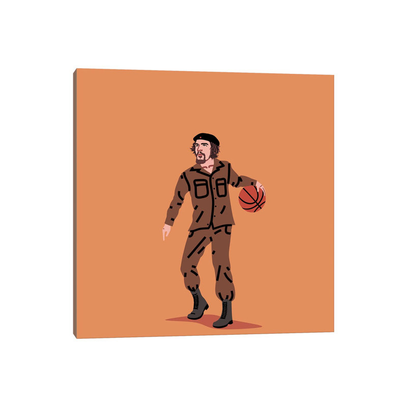 Balling Che by Elad Shagrir - Wrapped Canvas Gallery-Wrapped Canvas Giclée, 30.48 cm H x 30.48 cm W