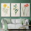 Fleurs des saisons IV, reproduction sur toile 3 pièces-91891296-91891295