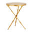 Edgar Cast Iron Pedestal End Table