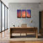 « Brouillard matinal aux Arches - Parc national des Arches » par Darren White, triptyque mural, 91,4 cm x 61 cm-2131571860