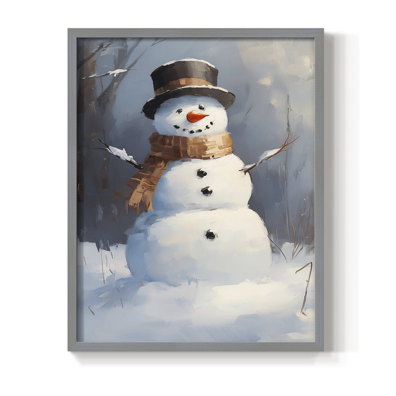 Art des Fêtes de Noël - série 2 - CCL XXX, reproduction encadrée - bois massif, H 11 po x l 9 po, Gris
