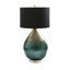 Avrik 79cm Living Room Table Lamp with Glass Base, Bedside Buffet Lamp for Bedroom with Linen Shade-93674535-93674532