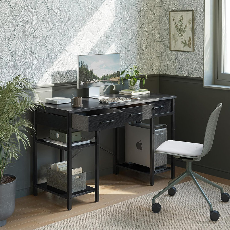 Bureau d'ordinateur Cavisson, Noir