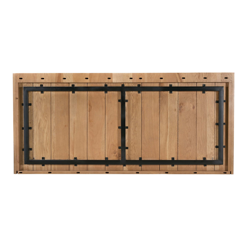 Plank Solid Wood Bed, Queen