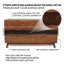 Commode prémontée 59 tiroirs 59 po Mid-Century