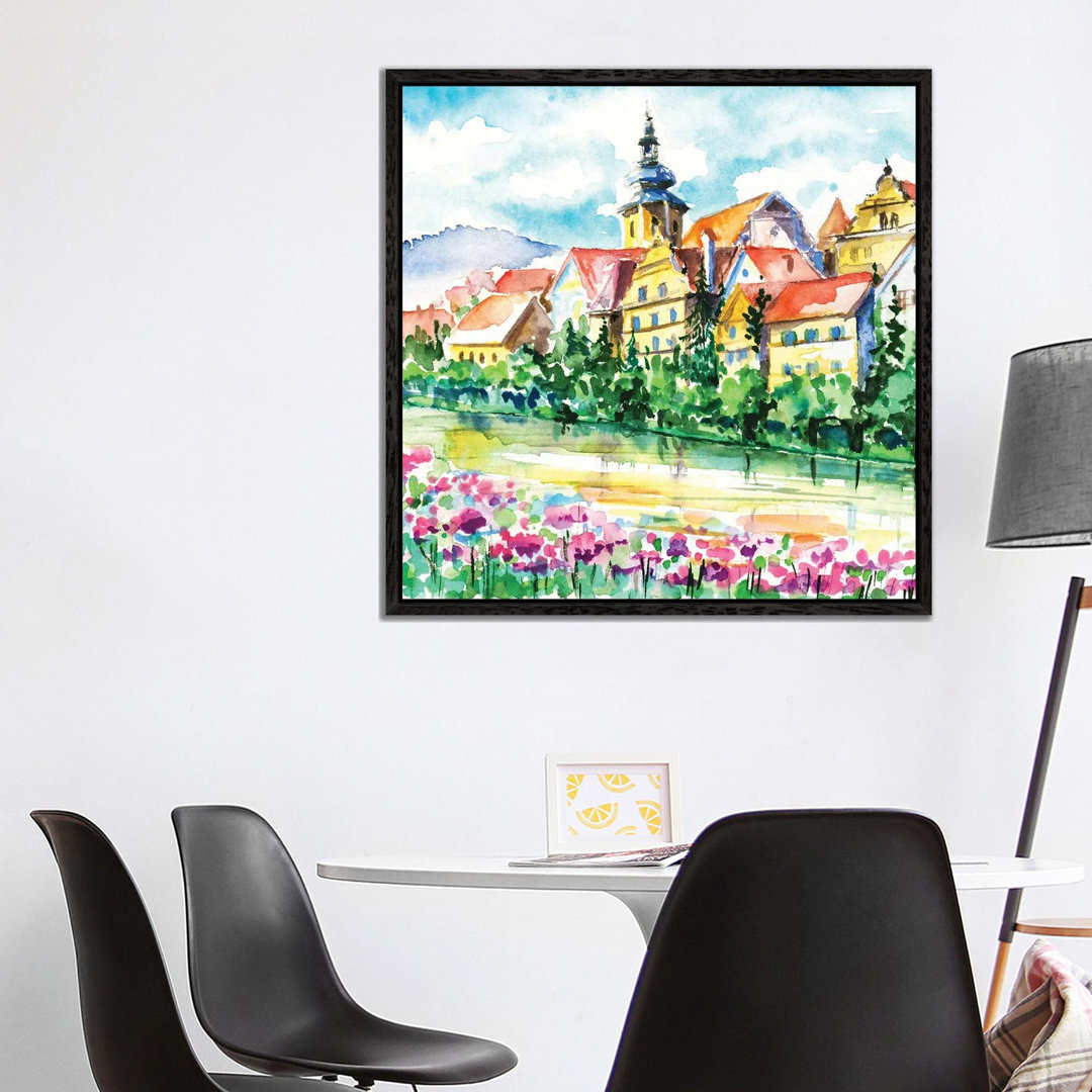 Small Town by DeepGreen - Gallery-Wrapped Canvas Giclée on Canvas