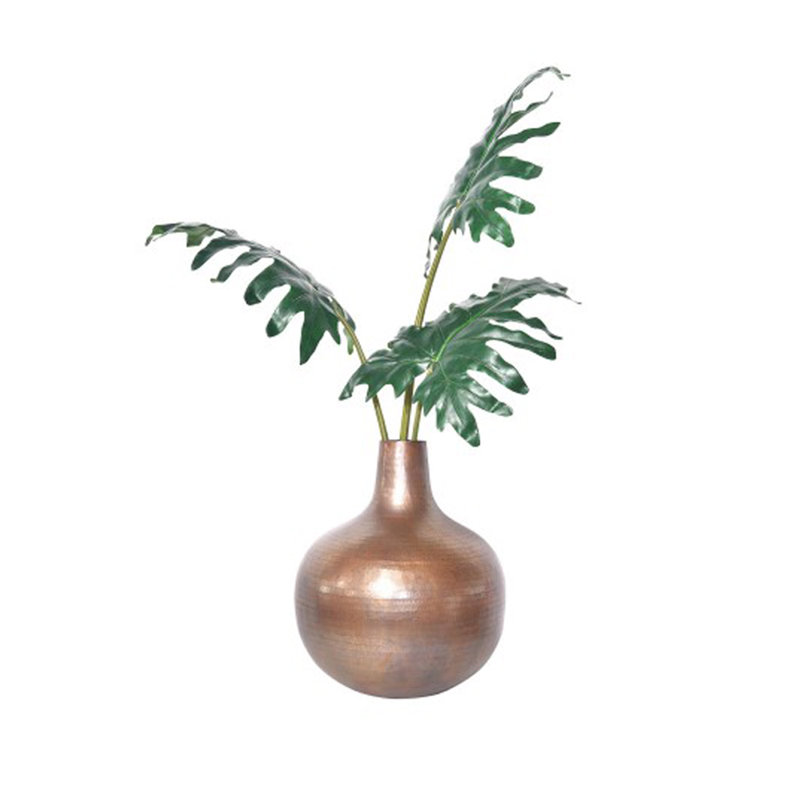 Vase de table en laiton de cou élégant Bourdon