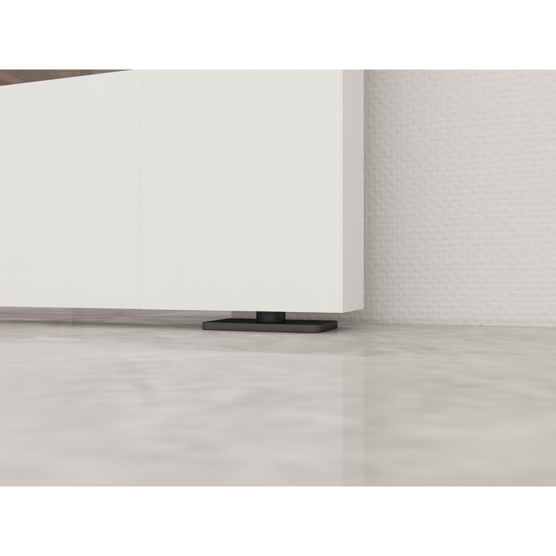 48 po x 84 po 3 portes pré-assemblées en verre givré blanc pré-assemblé avec panneau de quincaillerie et poignée de porte
