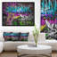 «Graffiti Wall Urban», reproduction d'impression sur toile tendue-26663273