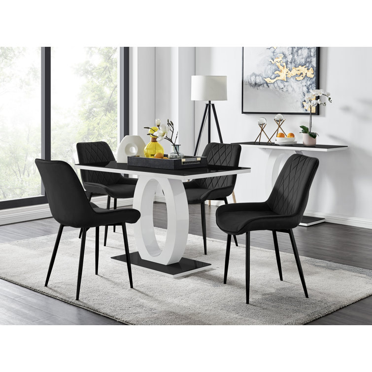 Wayfair Sales Wayfair Grey Velvet Dining Chairs Canora Grey