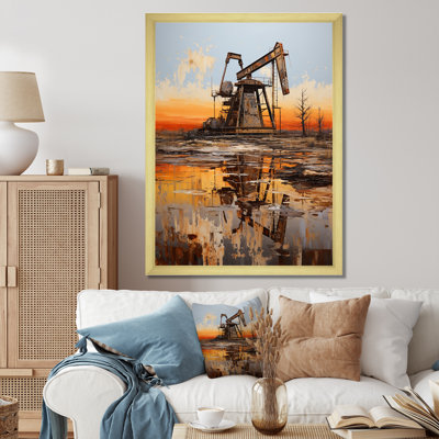 Charpieu " Gold Oil Rigs Fields In Texas III "