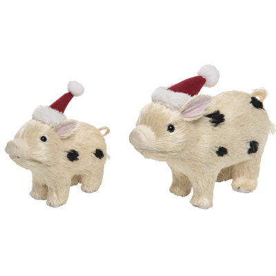 Christmas Pig Figurines & Collectibles