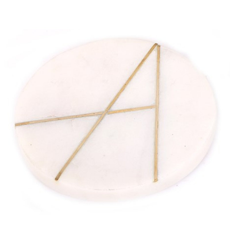 Marble Round 4 Piece Coaster Set