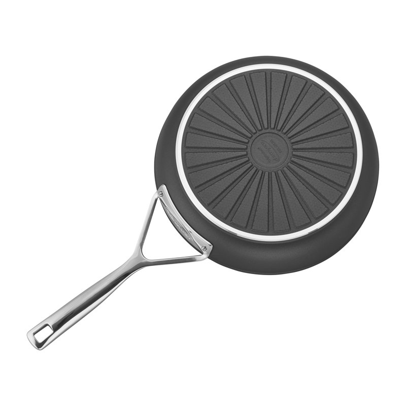 Demeyere AluPro Aluminum Nonstick Deep Fry Pan, 10.24" Diameter