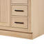 Meuble-lavabo simple en bois massif 66 po avec plateau en quartz Carrara de 1,5 po Thornaby-33712019-58680300
