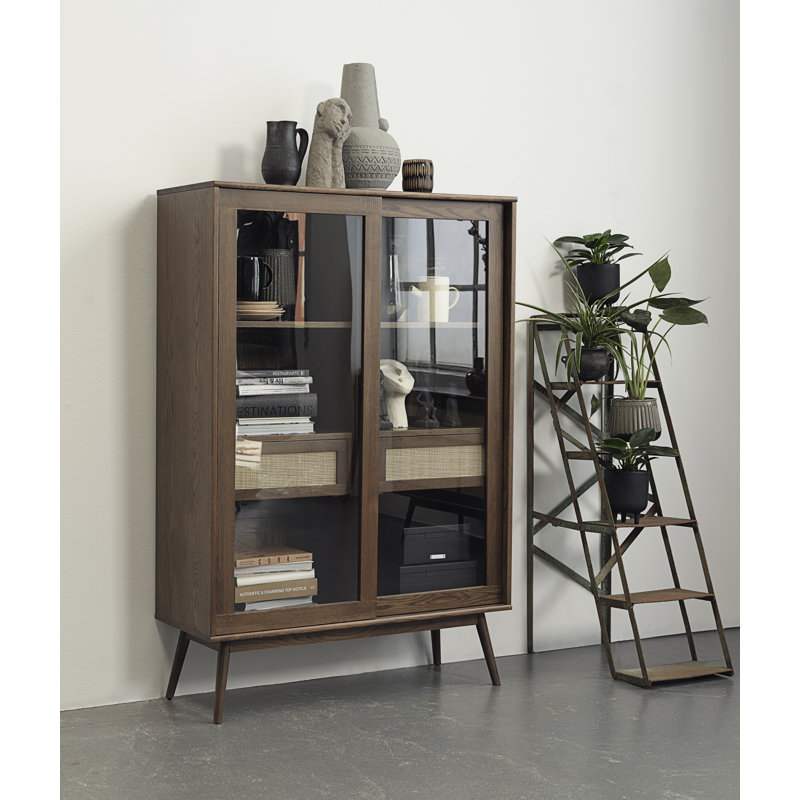 Plessis Display Cabinet, Brown