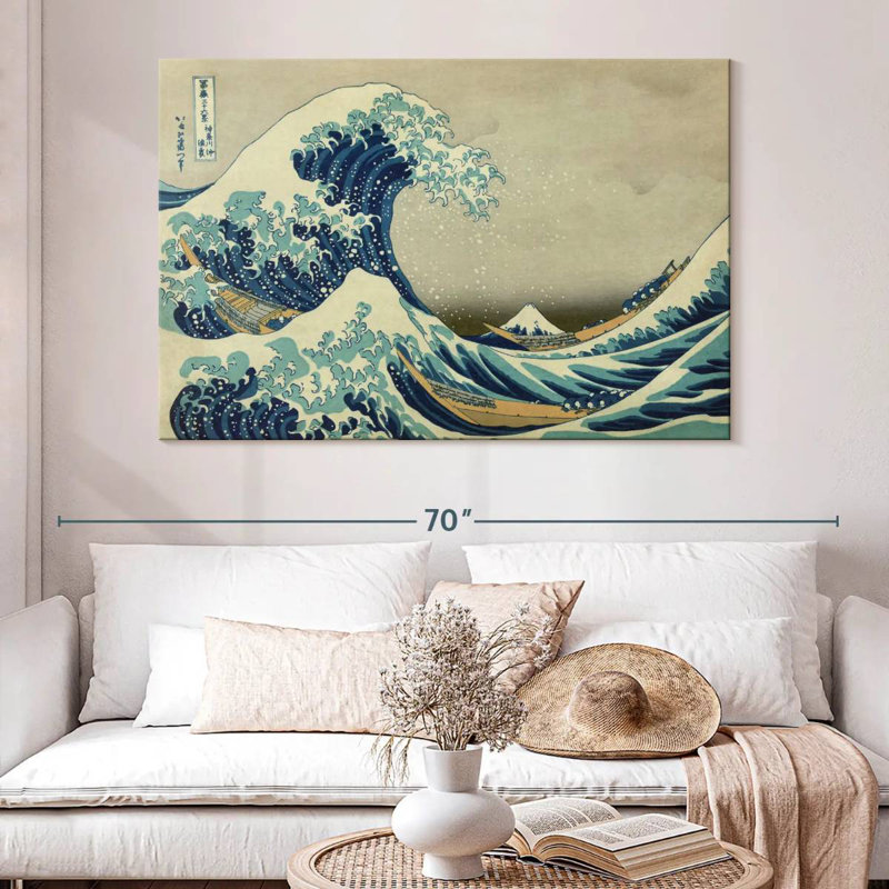 Gillard, la grande vague au large de Kanagawa, H 34 po x l 51 po