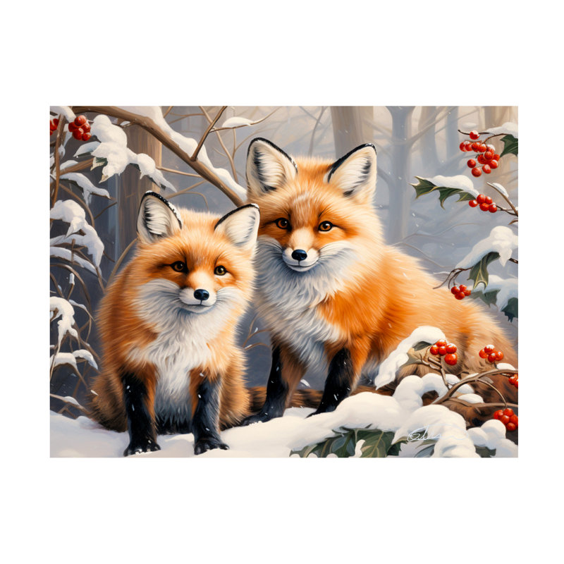 Art sur toile Avanti Stewart Best Friends First Winter, H 14 po x l 19 po x P 2 po