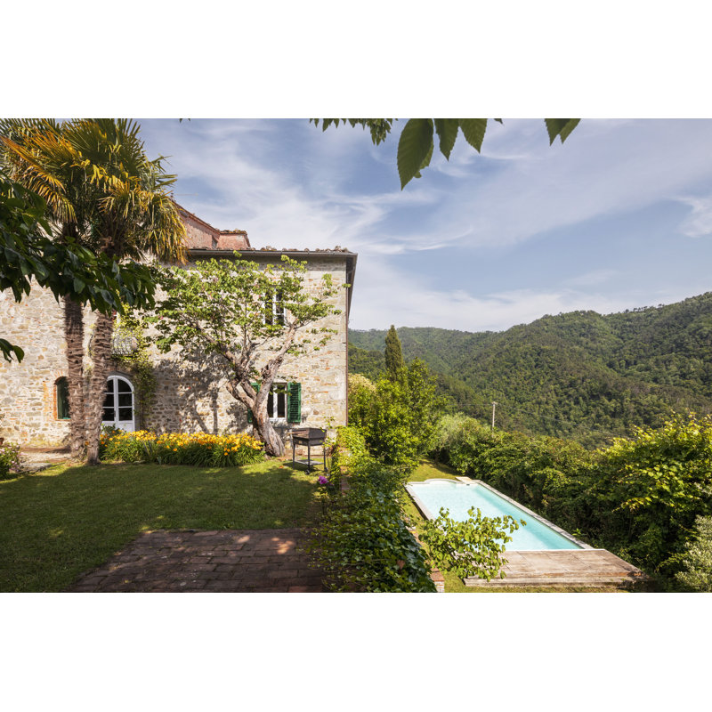 Farmhouse Surrounded By Nature by Piovesempre - Wrapped Canvas Print, 20cm H x 30cm W