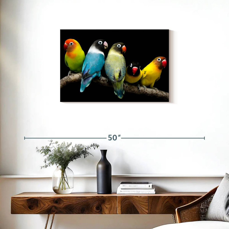 Brampt Five Lovebird Pets, 20" H x 30" W