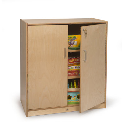 3 Compartment Manufactured Wood Classroom Cabinet