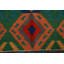 Tapis oriental géométrique en laine Kilim 10 x 16