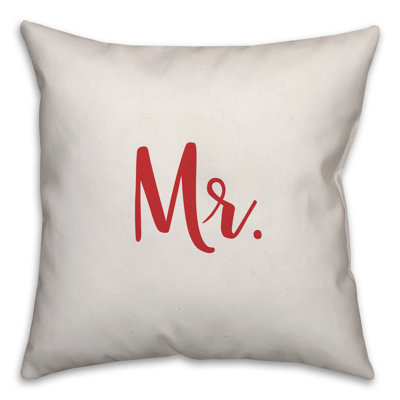  Mr. Throw Pillow